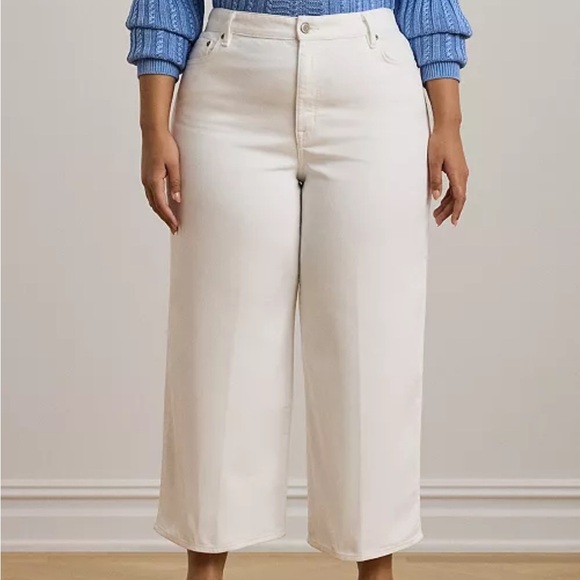 Ralph Lauren Women's Cream Jeans - Picture 1 of 15